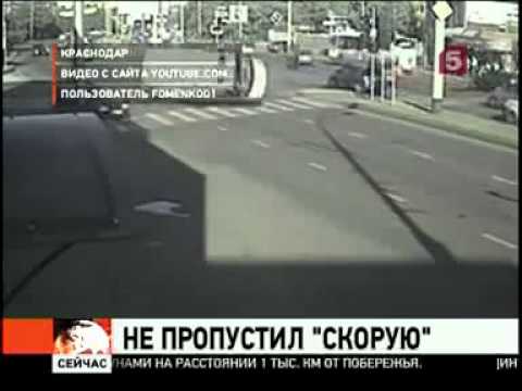 ДТП Иномарка протаранила машину скорой помощи 22 06 2011