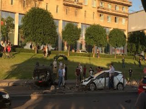 ДТП на Свердловской набережной СПб 31.05.2016