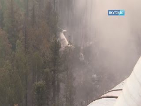 Появилось видео с места крушения ИЛ-76 в Иркутской области