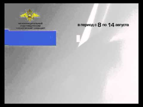 Сводка МО МВД России «Сосногорский» (8-14 августа)