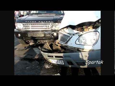 ДТП в Киеве ГАЗЕЛЬ и RANGE ROVER